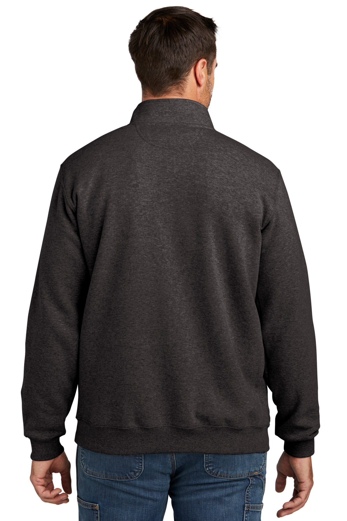 CT105294 Carhartt  Midweight 1/4-Zip Mock Neck Sweatshirt - Back Image
