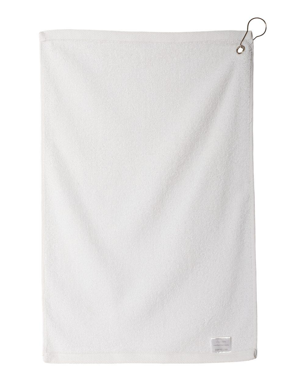 C1518MGH Carmel Towel Company Microfiber Golf Towel - Back Image