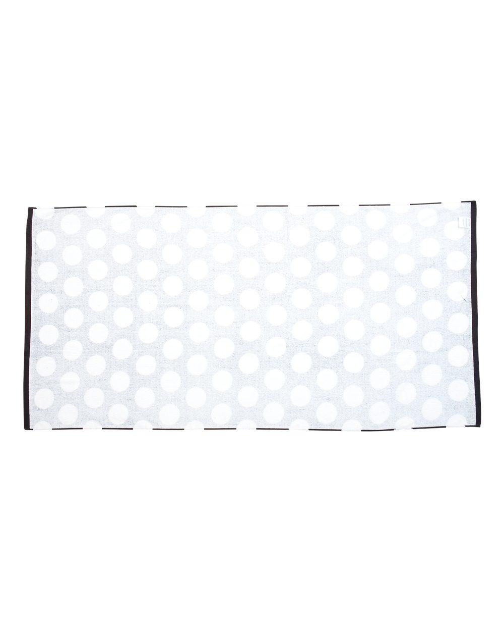 C3060P Carmel Towel Company Polka Dot Velour Beach Towel C3060P Carmel Towel Company Polka Dot Velour Beach Towel - Back Image