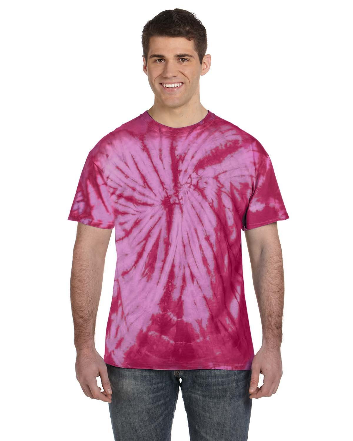 CD101 Tie-Dye Adult 5.4 oz. 100% Cotton Spider T-Shirt