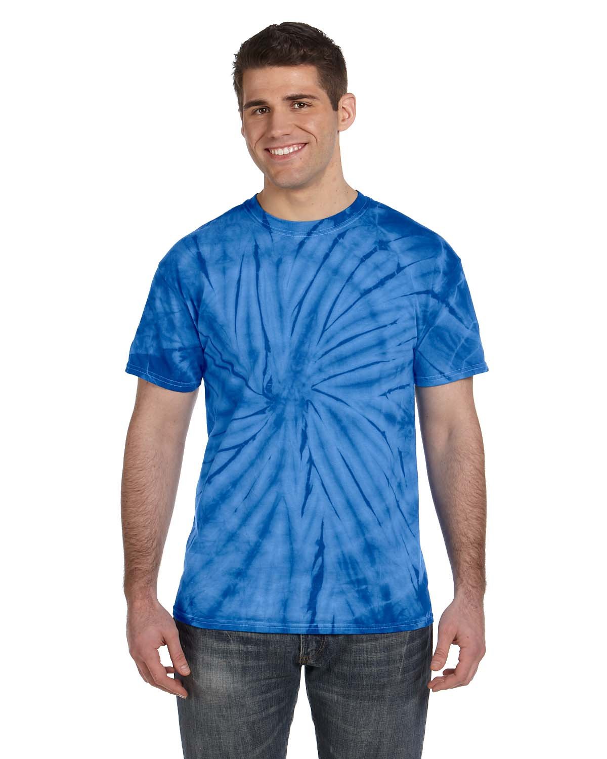 CD101 Tie-Dye Adult 5.4 oz. 100% Cotton Spider T-Shirt