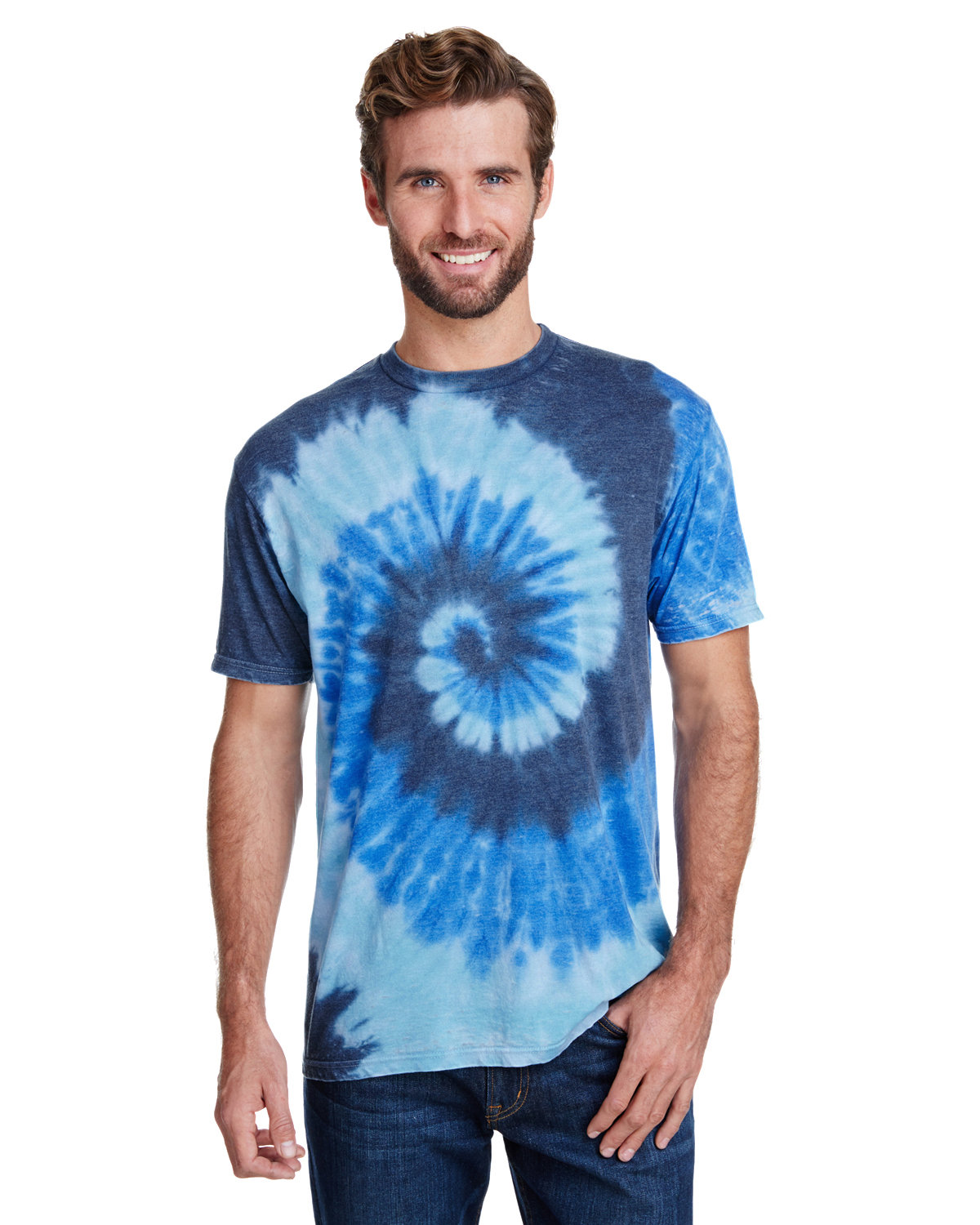 CD1090 Tie-Dye Adult Burnout Festival T-Shirt Zoom Image