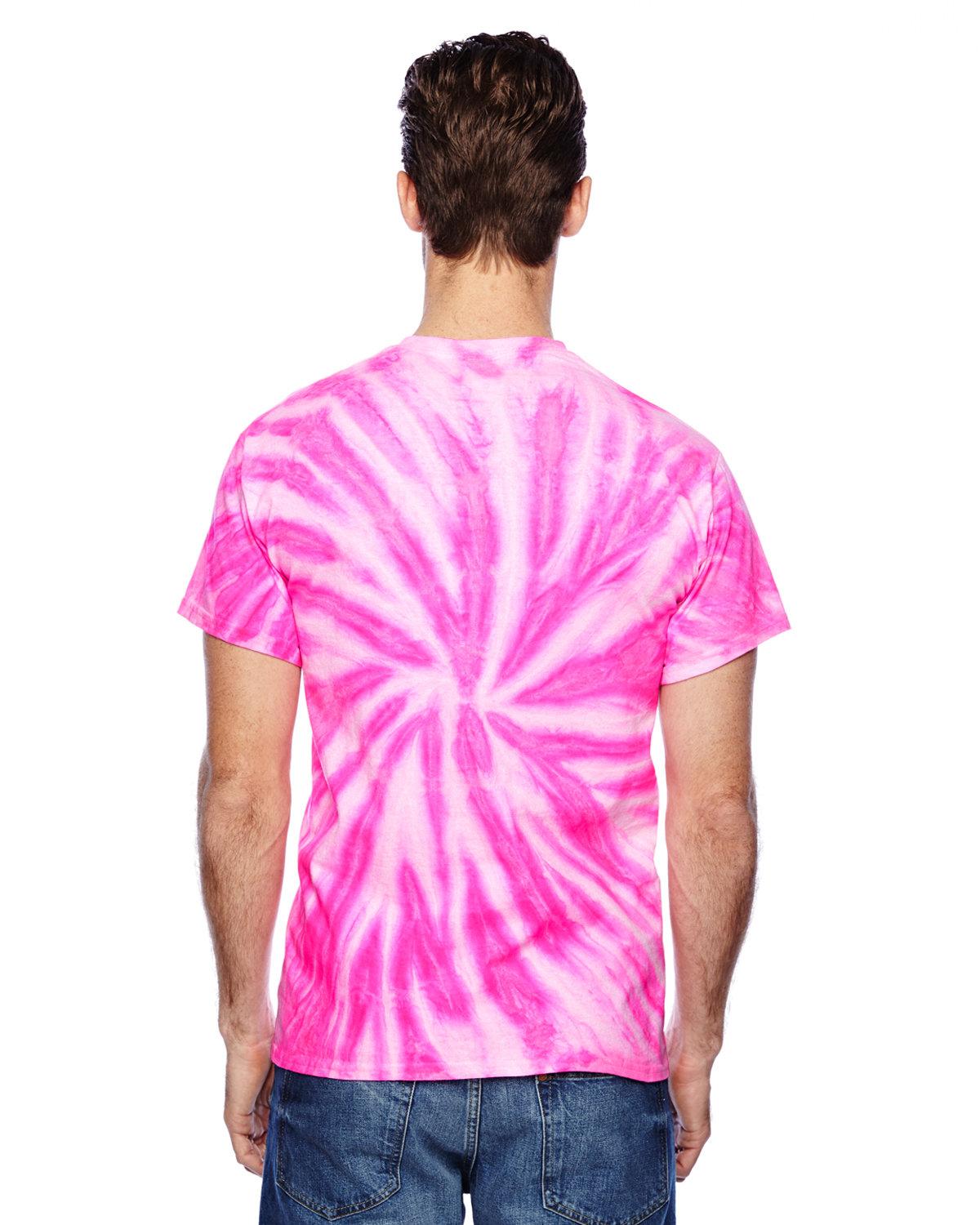 CD110 Tie-Dye Adult 100% Cotton Twist d T-Shirt - Back Image