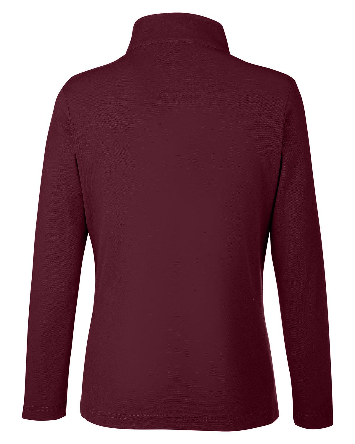 CE405W Core 365 Ladies Fusion ChromaSoft Pique Quarter-Zip - Back Image