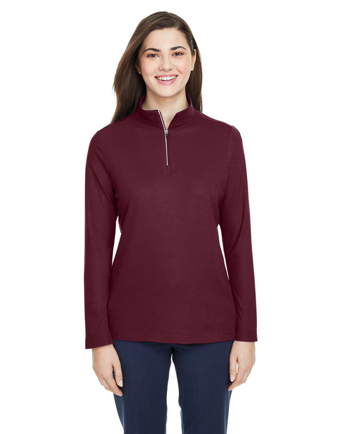 CE405W Core 365 Ladies Fusion ChromaSoft Pique Quarter-Zip