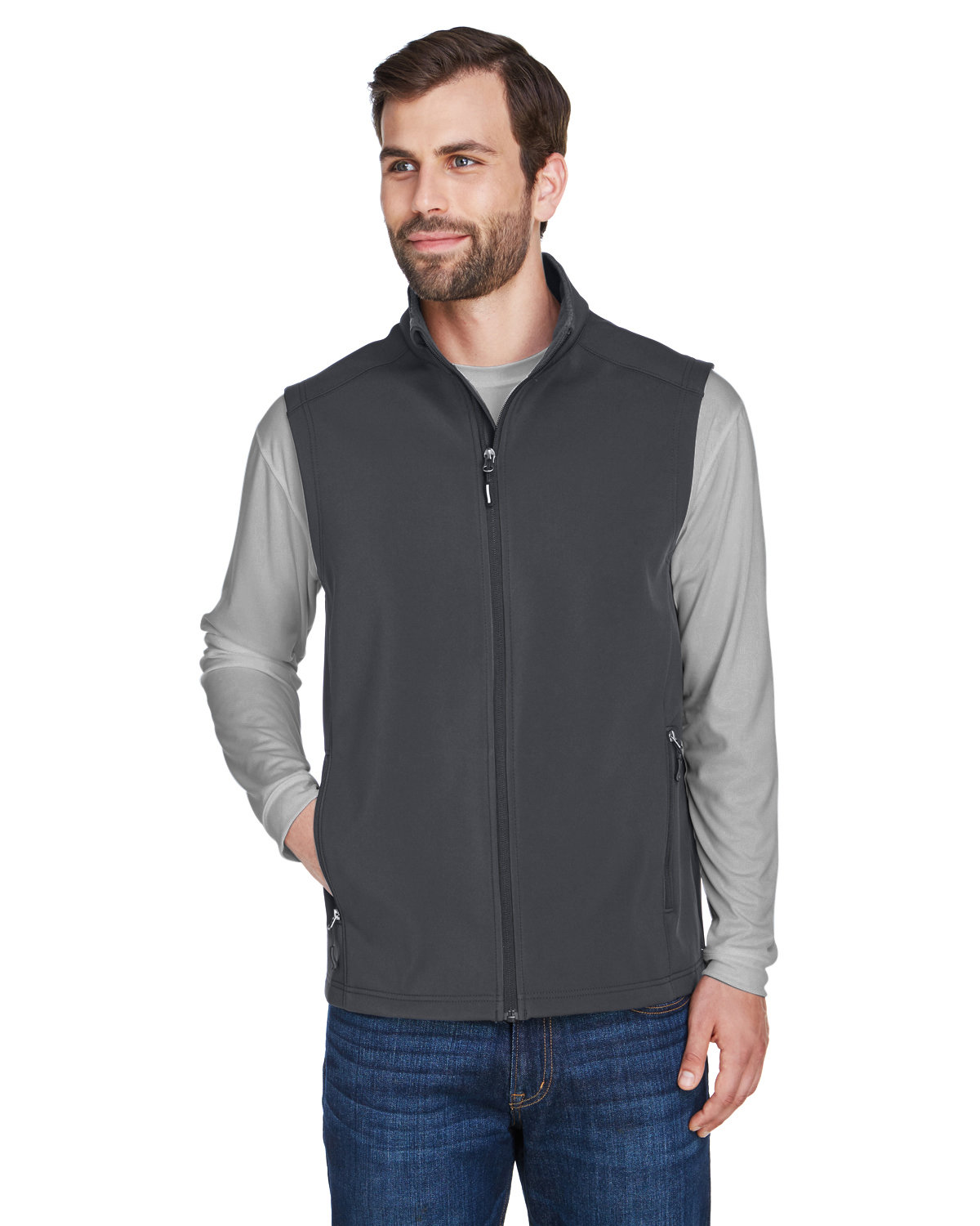 CE701 Core 365 Mens Cruise Two-Layer Fleece Bonded Soft Shell Vest