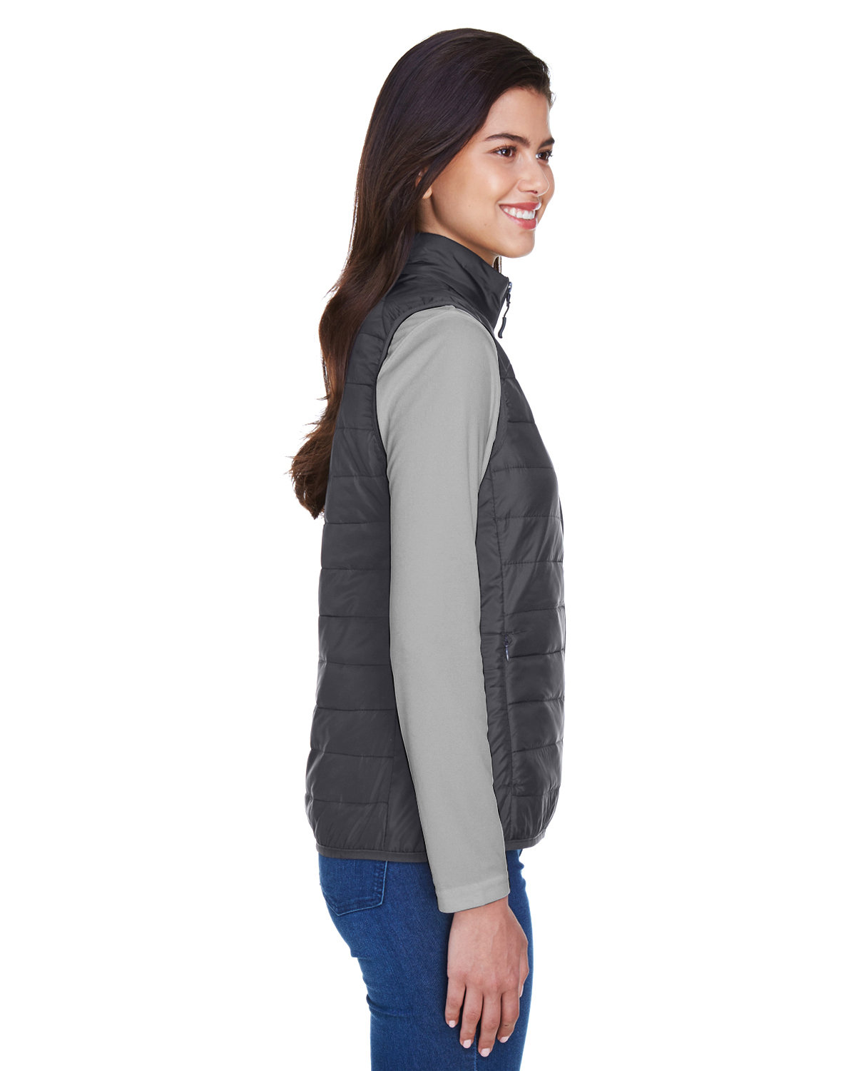 CE702W Core 365 Ladies Prevail Packable Puffer Vest - Siide Image