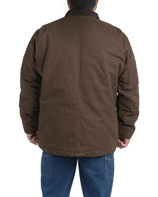 CH377 Berne Mens Highland Washed Chore Jacket - Back Image