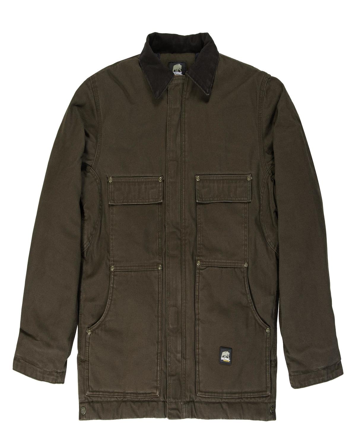 CH377T Berne Mens Tall Highland Washed Chore Coat Zoom Image