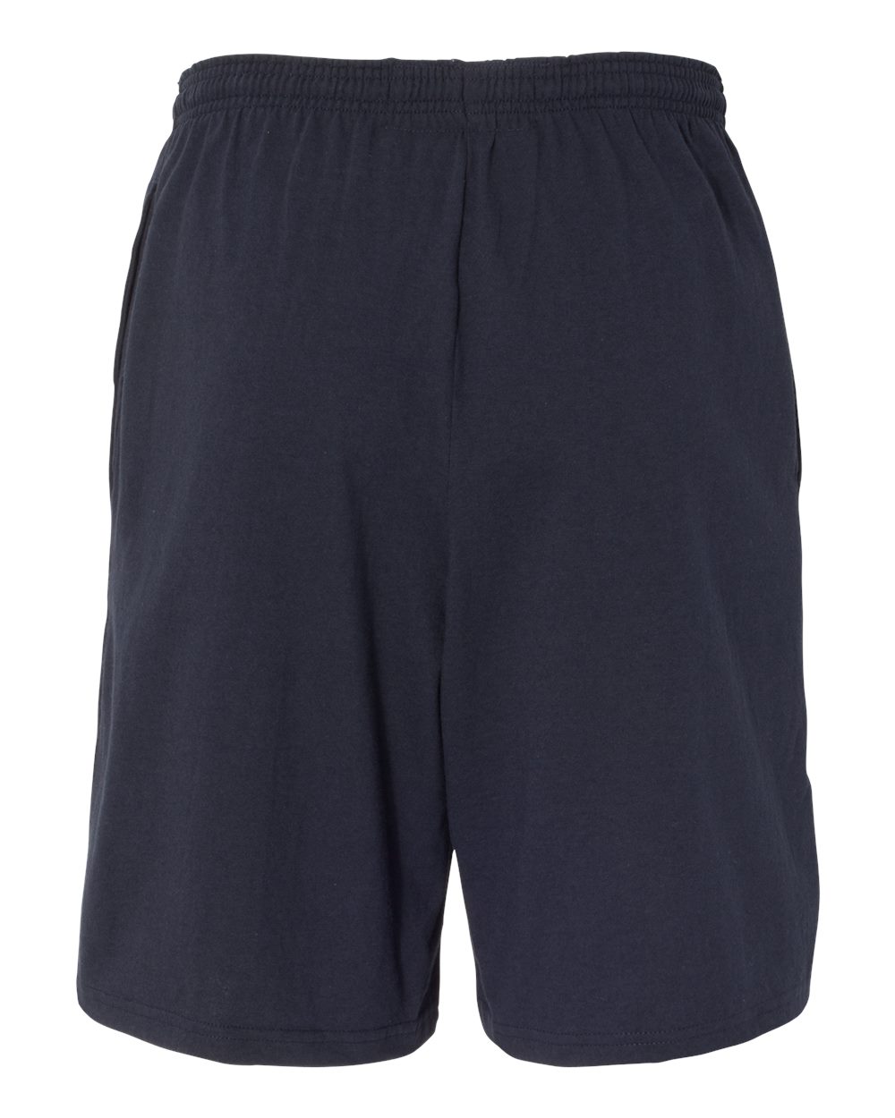 8180 Champion Cotton Jersey 9" Shorts with Pockets - Back Image