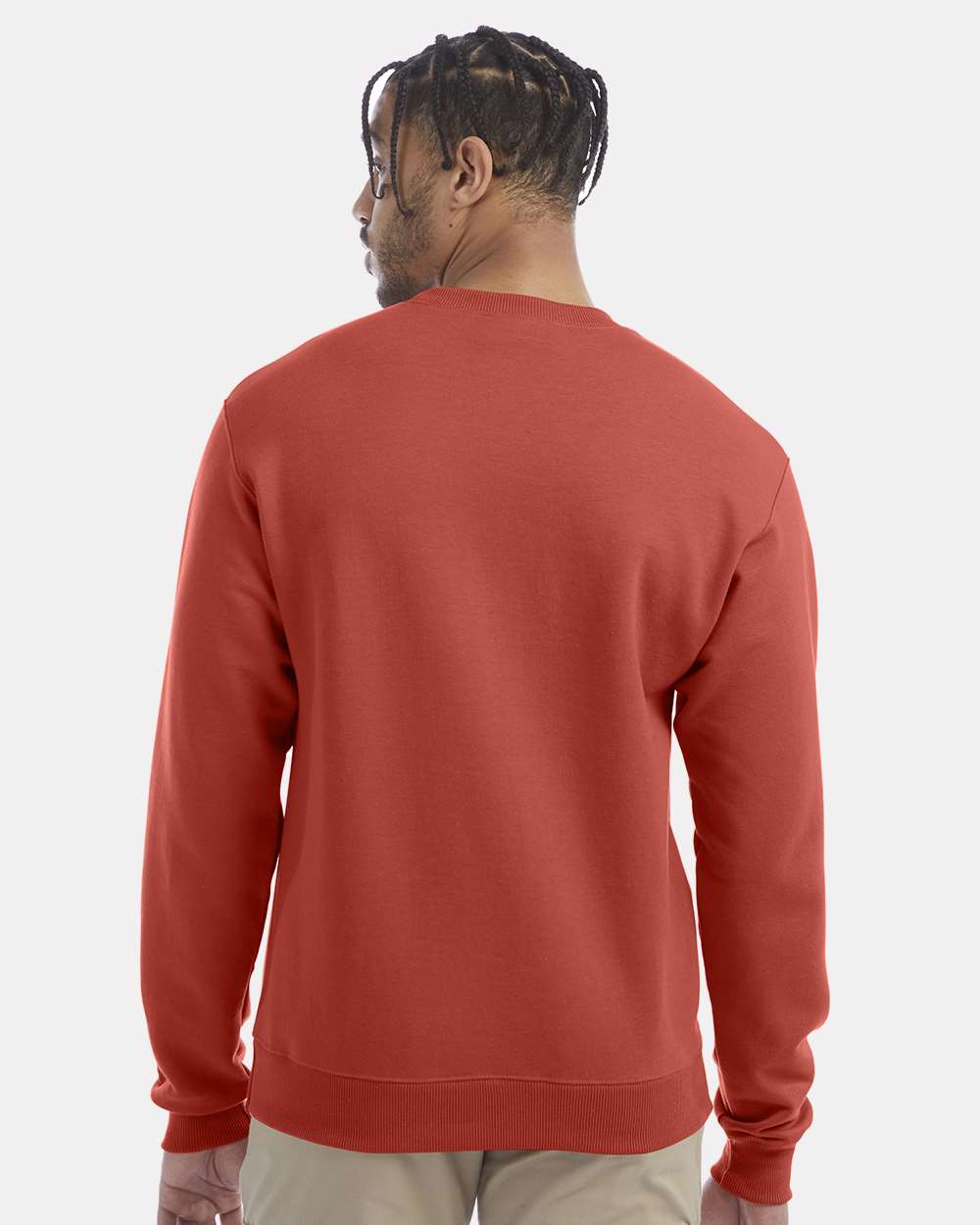 S600 Champion Double Dry Eco Crewneck Sweatshirt - Back Image