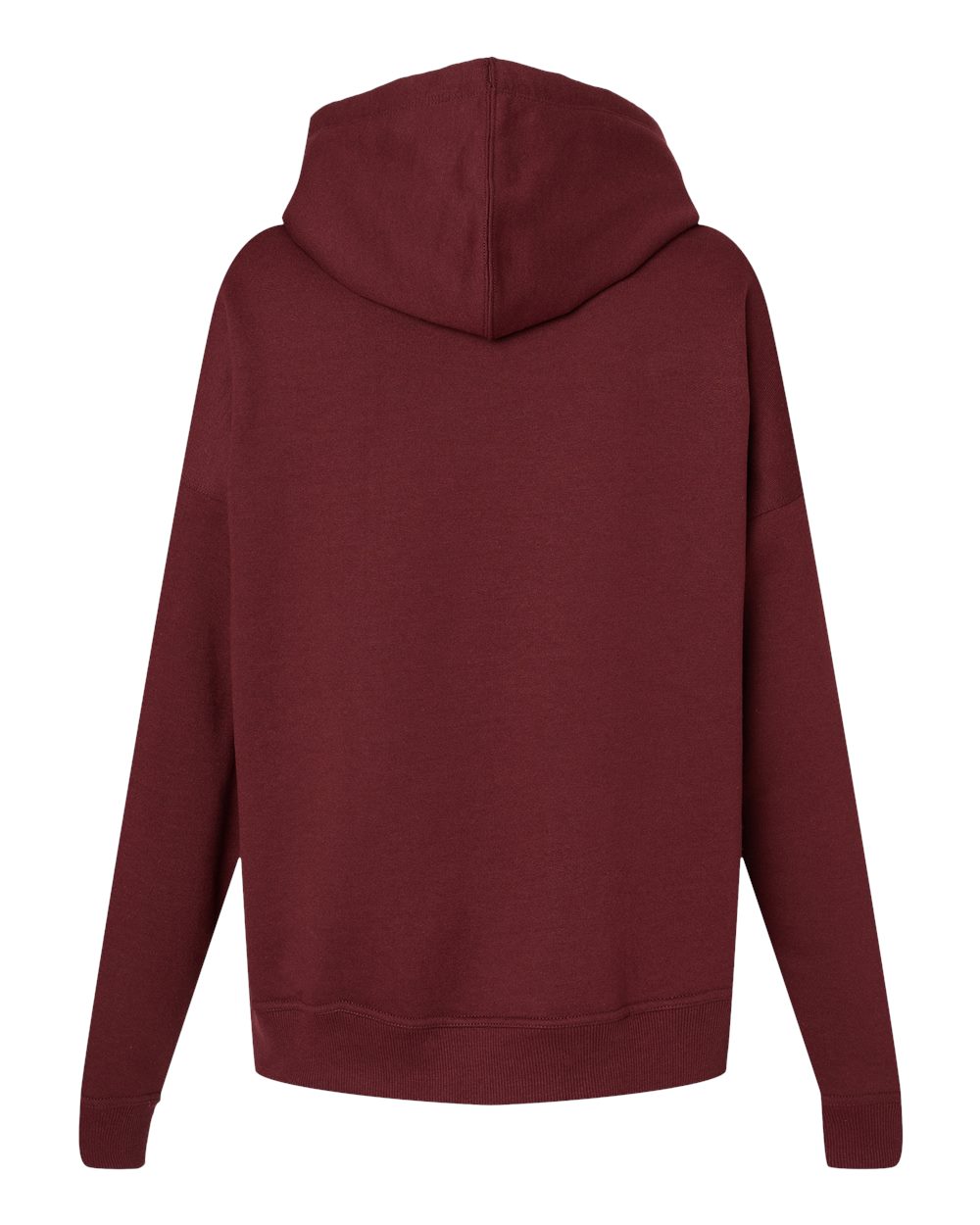 S760 Champion Ladies PowerBlend Relaxed Hooded Sweatshirt - Back Image