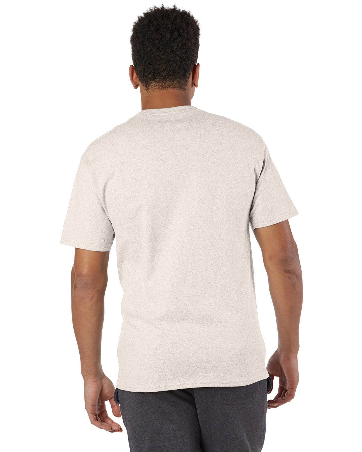 T525C Champion Adult 6 oz. Short-Sleeve T-Shirt - Back Image