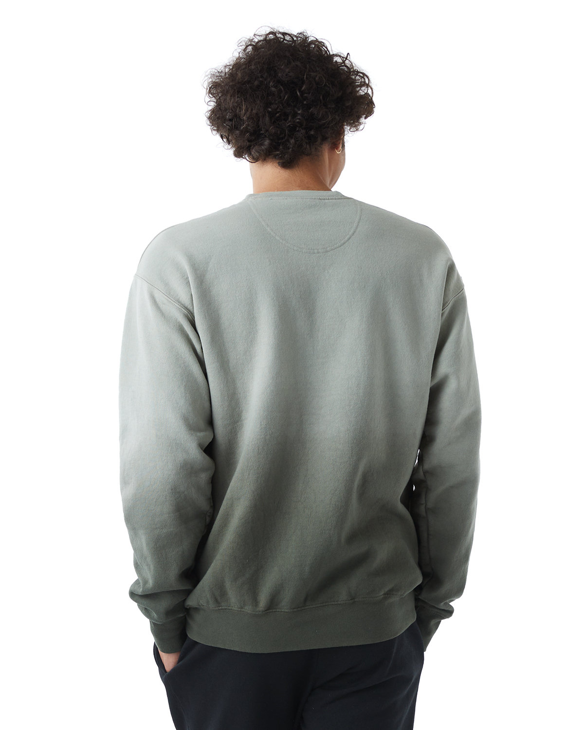 CD400D Champion Unisex Dip Dye Crew - Back Image