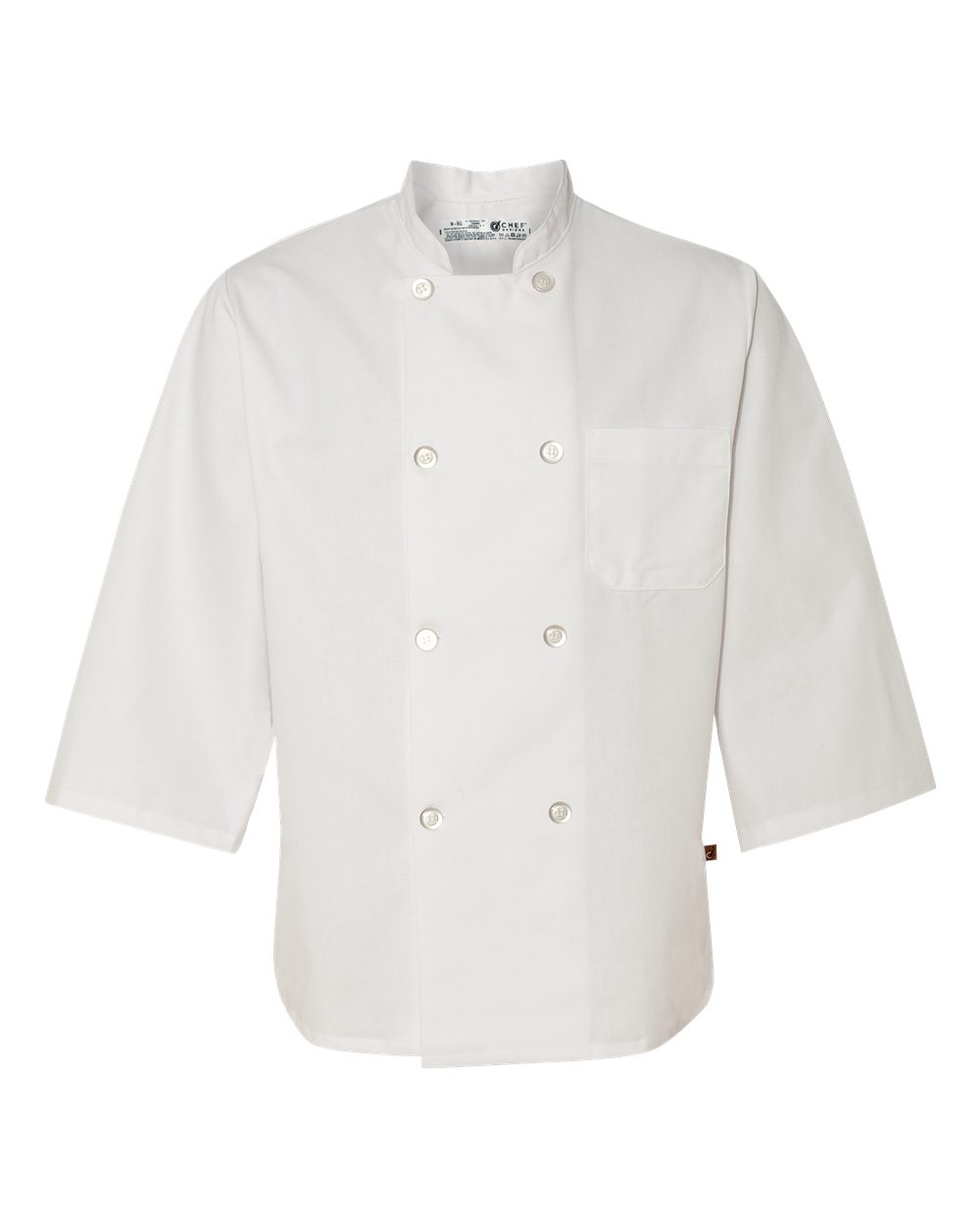0402 Chef Designs Three-Quarter Sleeve Chef Coat