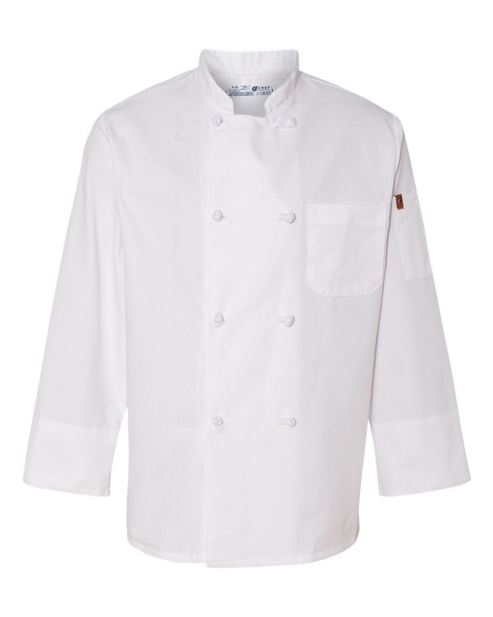 0414 Chef Designs Eight Knot Button Chef Coat with Thermometer Pocket