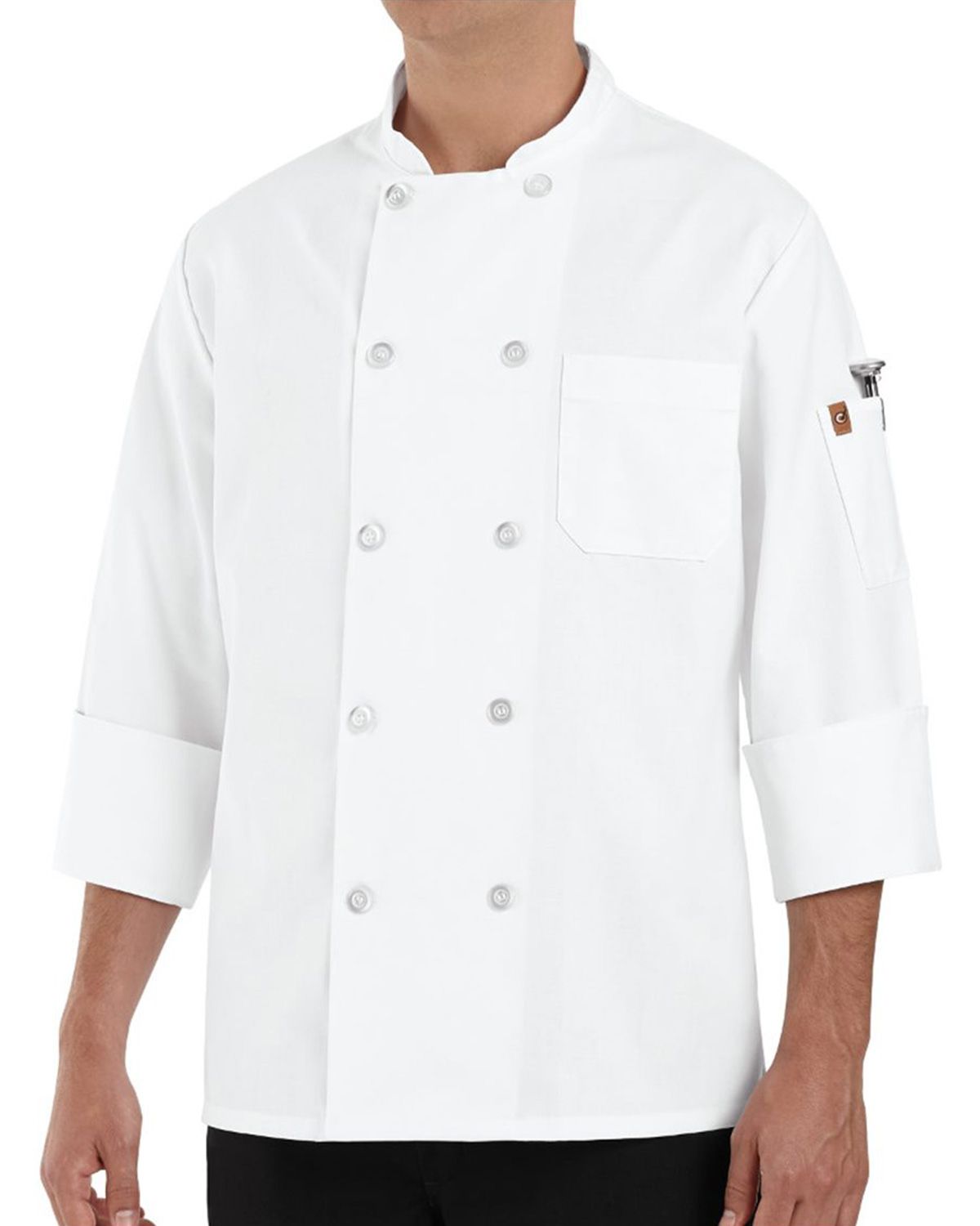 0415 Chef Designs Ten Pearl Button Chef Coat 0415 Chef Designs Ten Pearl Button Chef Coat