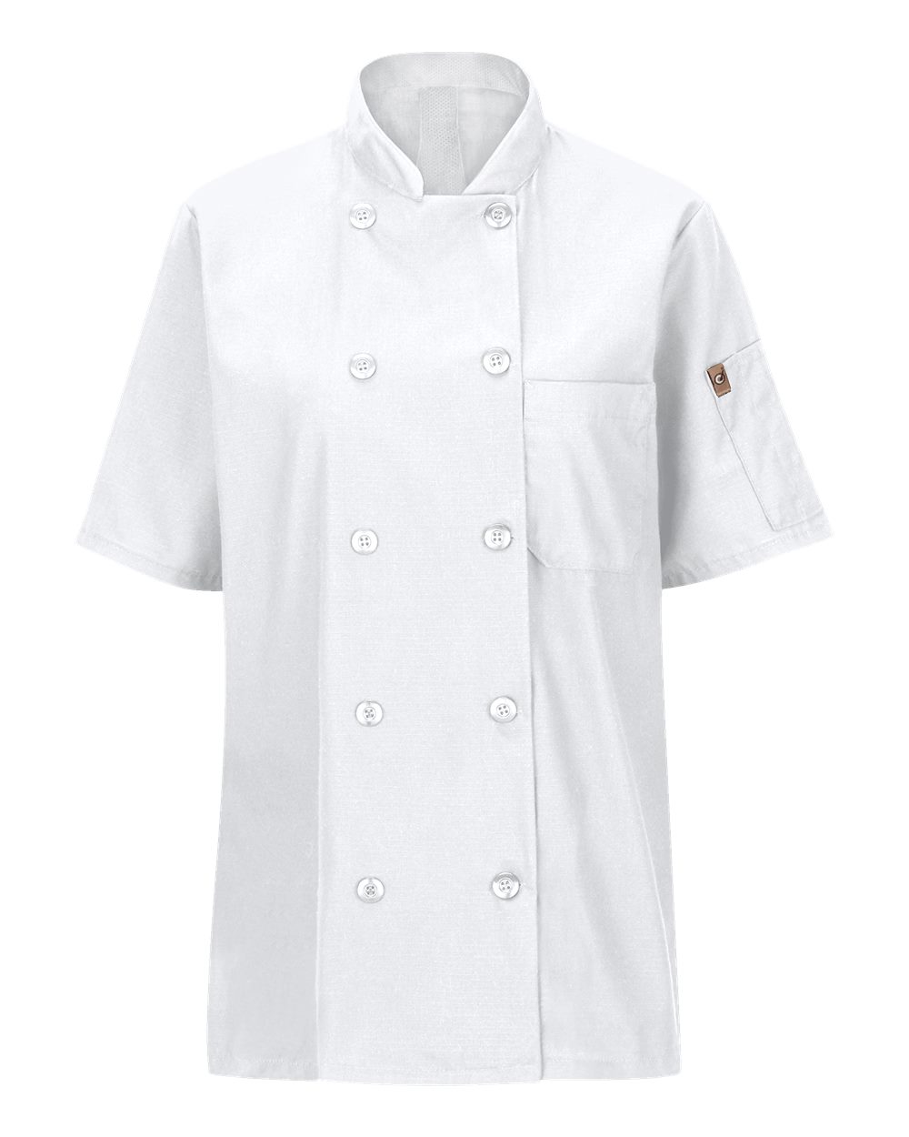 045X Chef Designs Womens Mimix Short Sleeve Chef Coat with OilBlok Zoom Image