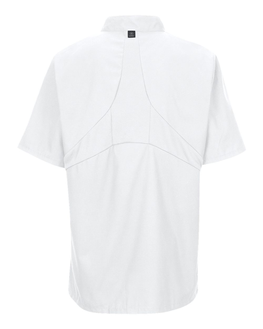 046X Chef Designs Mimix Short Sleeve Chef Coat with OilBlok - Back Image