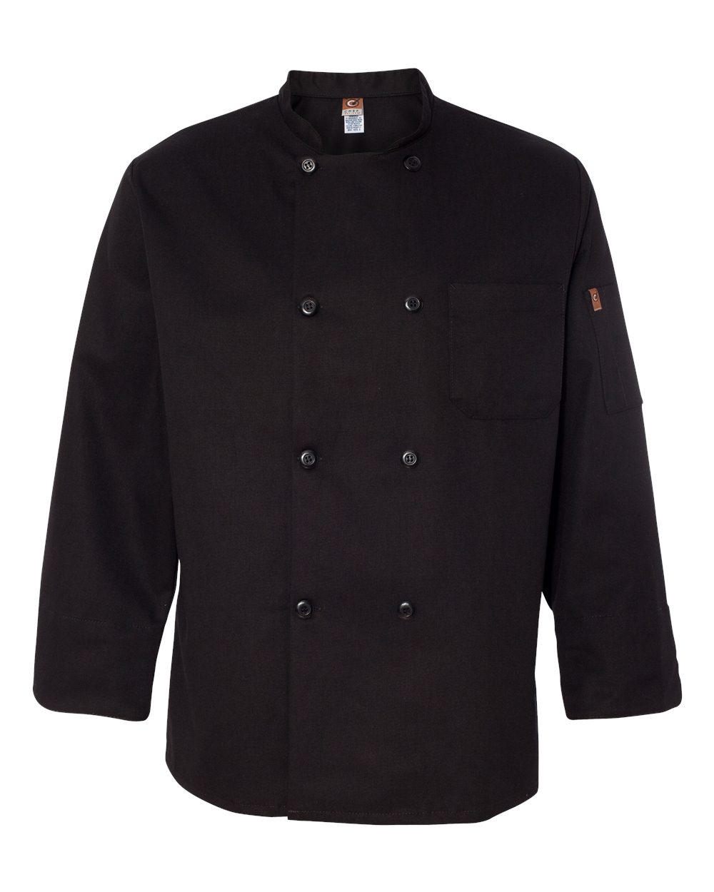 KT76 Chef Designs Black Traditional Chef Coat KT76 Chef Designs Black Traditional Chef Coat