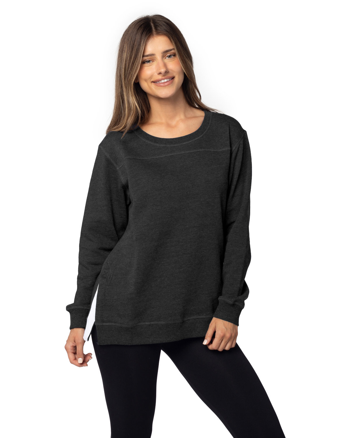 2113CK chicka-d Ladies Bato Basics Fleece Tunic