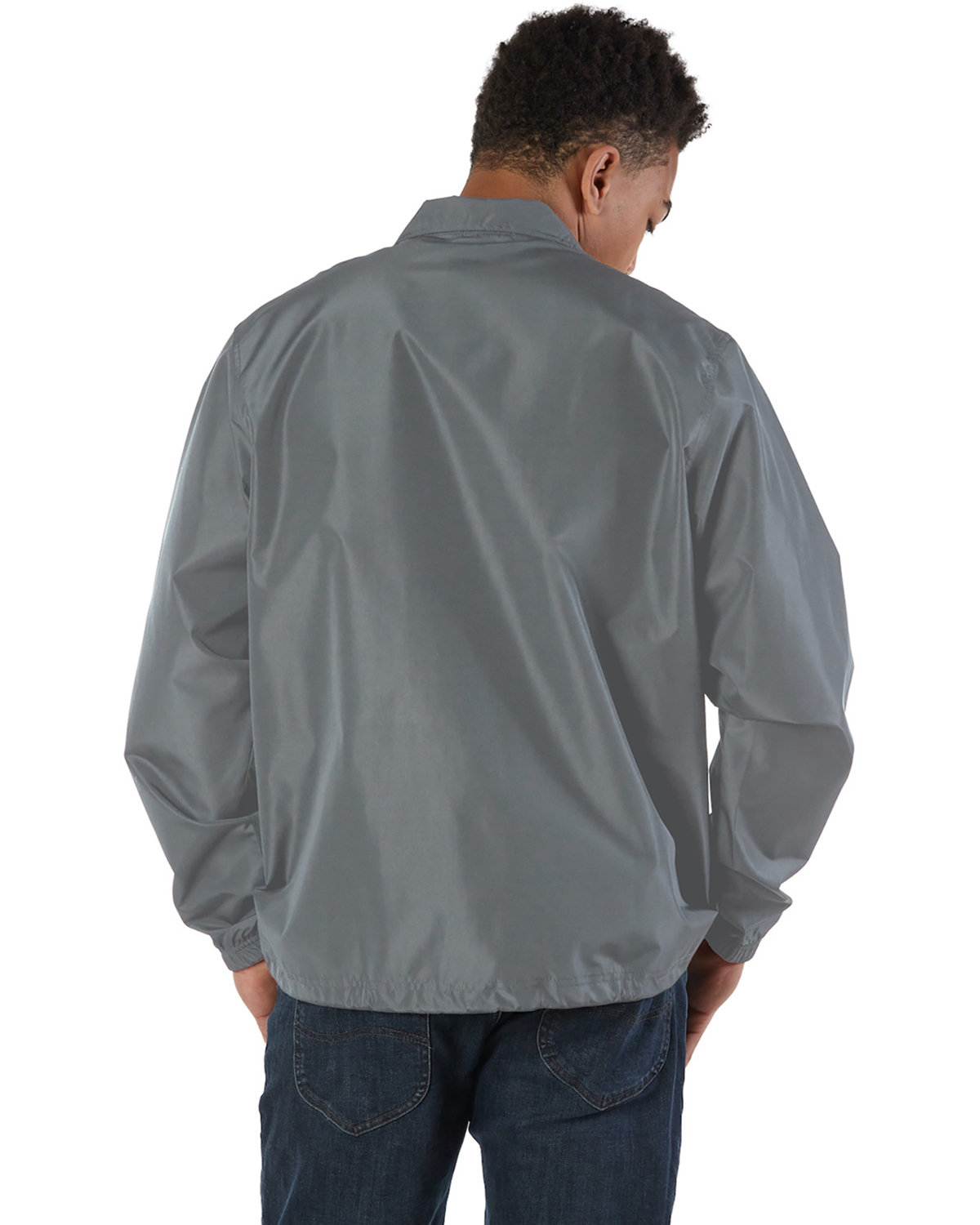 CO126 Champion Mens Coachs Jacket - Back Image
