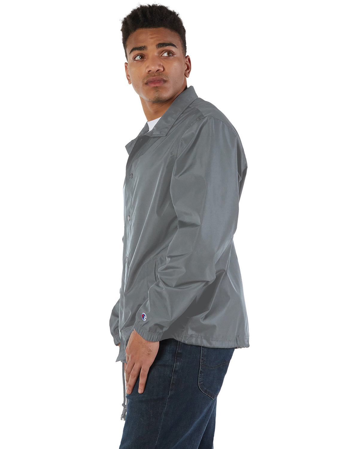 CO126 Champion Mens Coachs Jacket - Siide Image