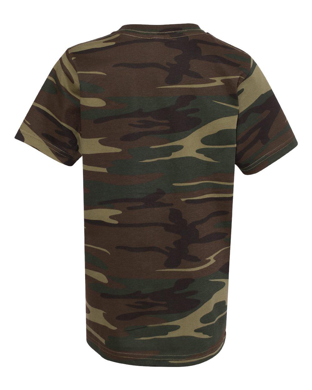 2207 Code Five Youth Camouflage T-Shirt - Back Image
