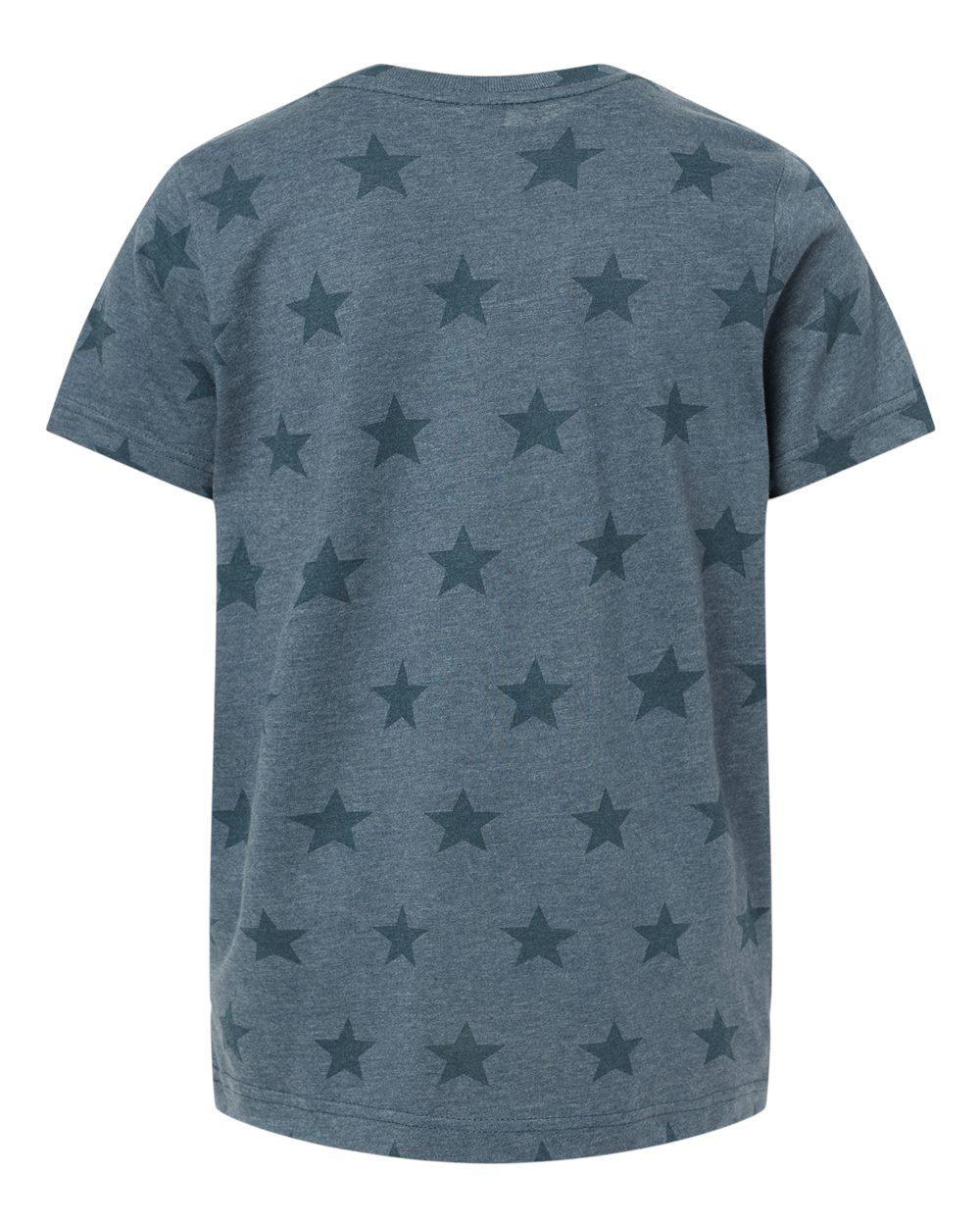 2229 Code Five Youth Star Print Tee - Back Image