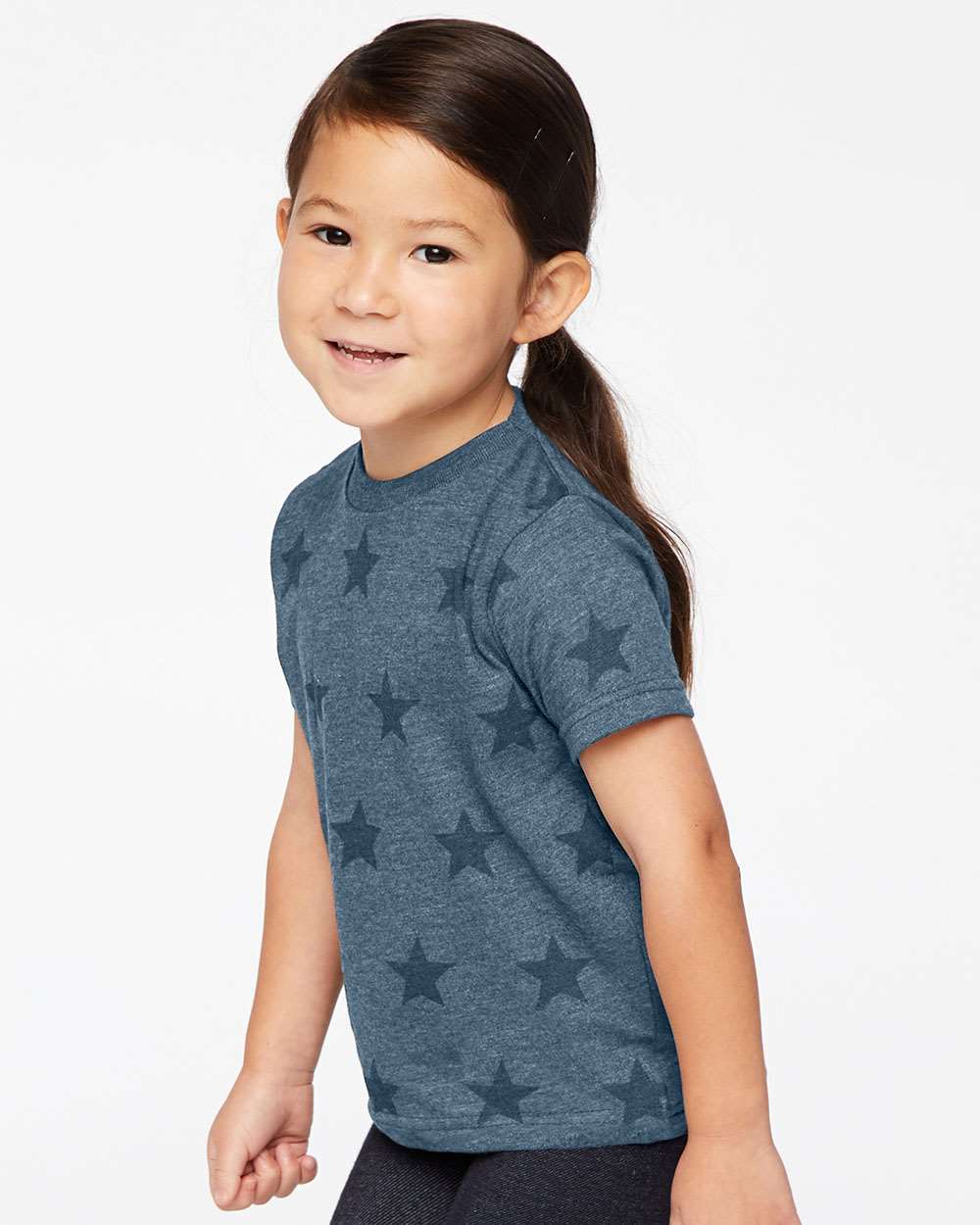 3029 Code Five Toddler Star Print Tee - Siide Image