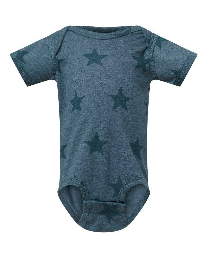 4329 Code Five Infant Star Print Bodysuit