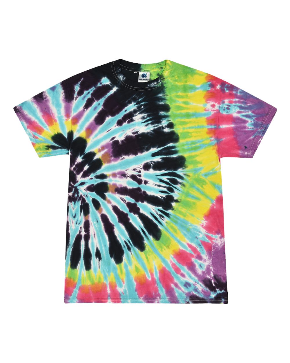 1000 Colortone Multi-Color Tie-Dyed T-Shirt