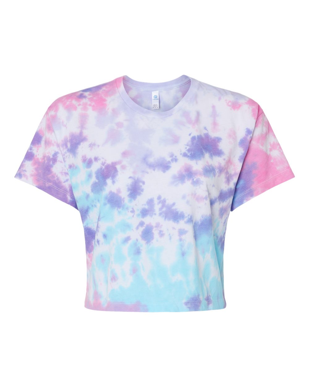 1050 Colortone Womens Tie-Dyed Crop T-Shirt 1050 Colortone Womens Tie-Dyed Crop T-Shirt