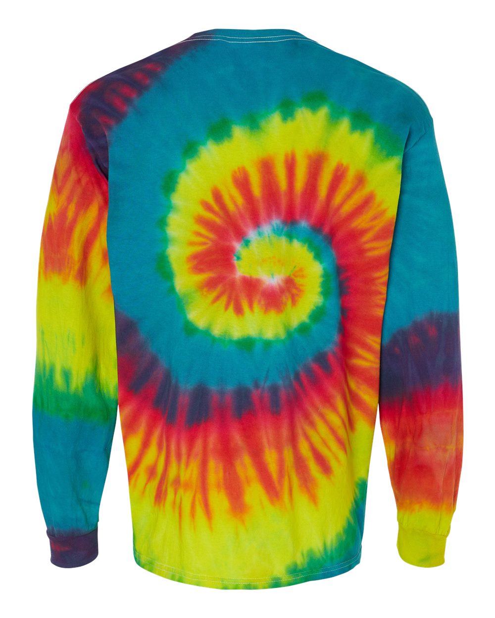 2000 Colortone Tie-Dyed Long Sleeve T-Shirt - Back Image