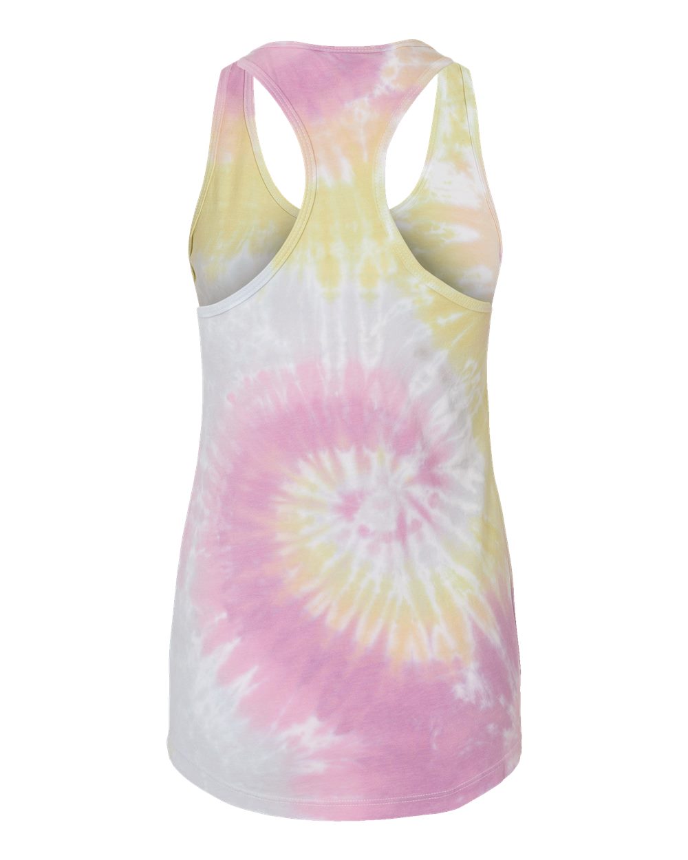 3400 Colortone Womens Tie-Dyed Racerback Tank Top - Back Image