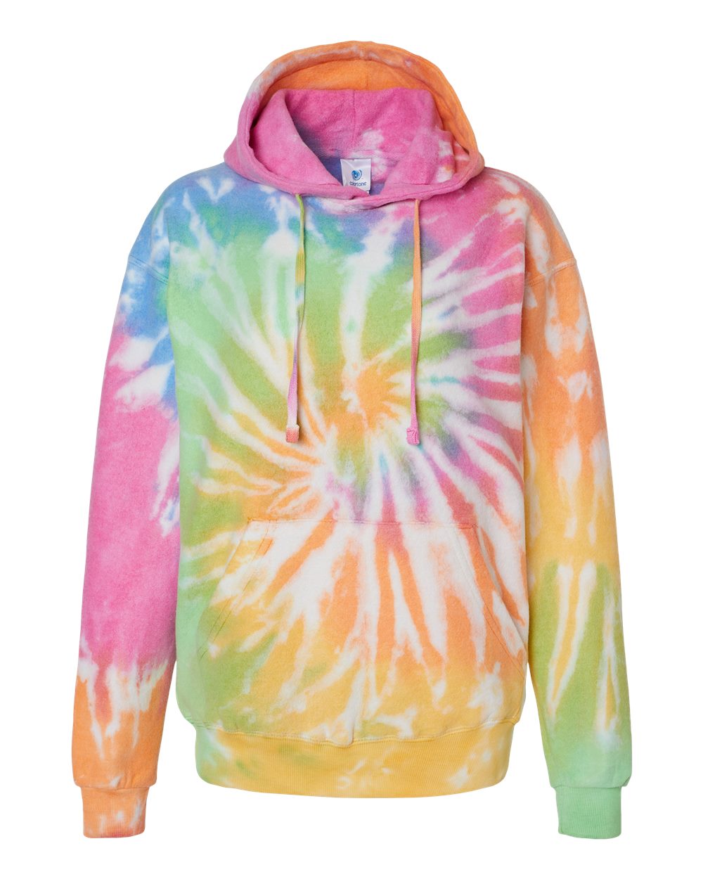 8600 Colortone Tie-Dyed Cloud Fleece Hooded Sweatshirt