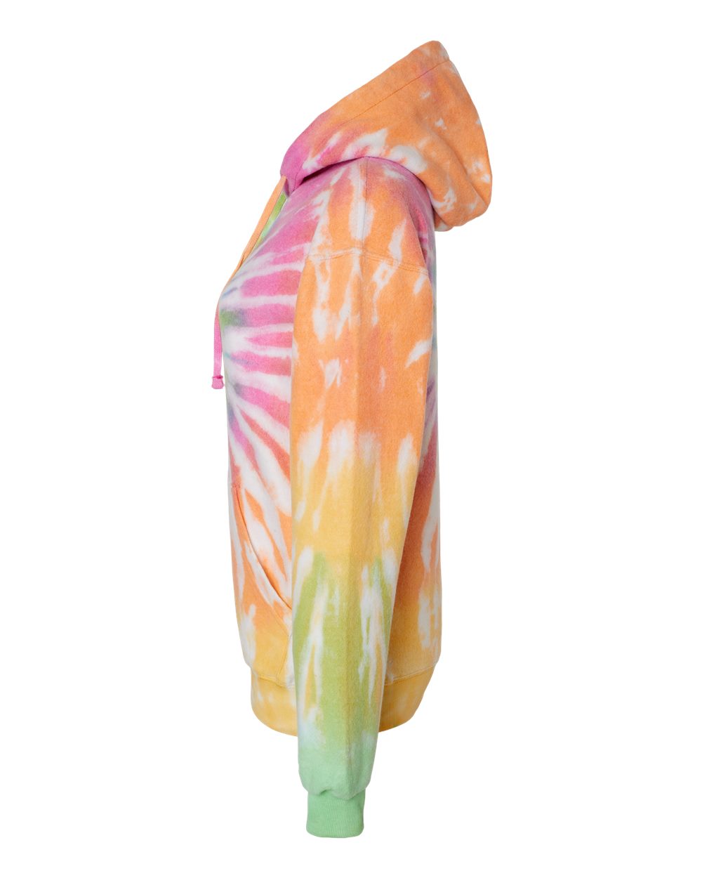 8600 Colortone Tie-Dyed Cloud Fleece Hooded Sweatshirt - Siide Image
