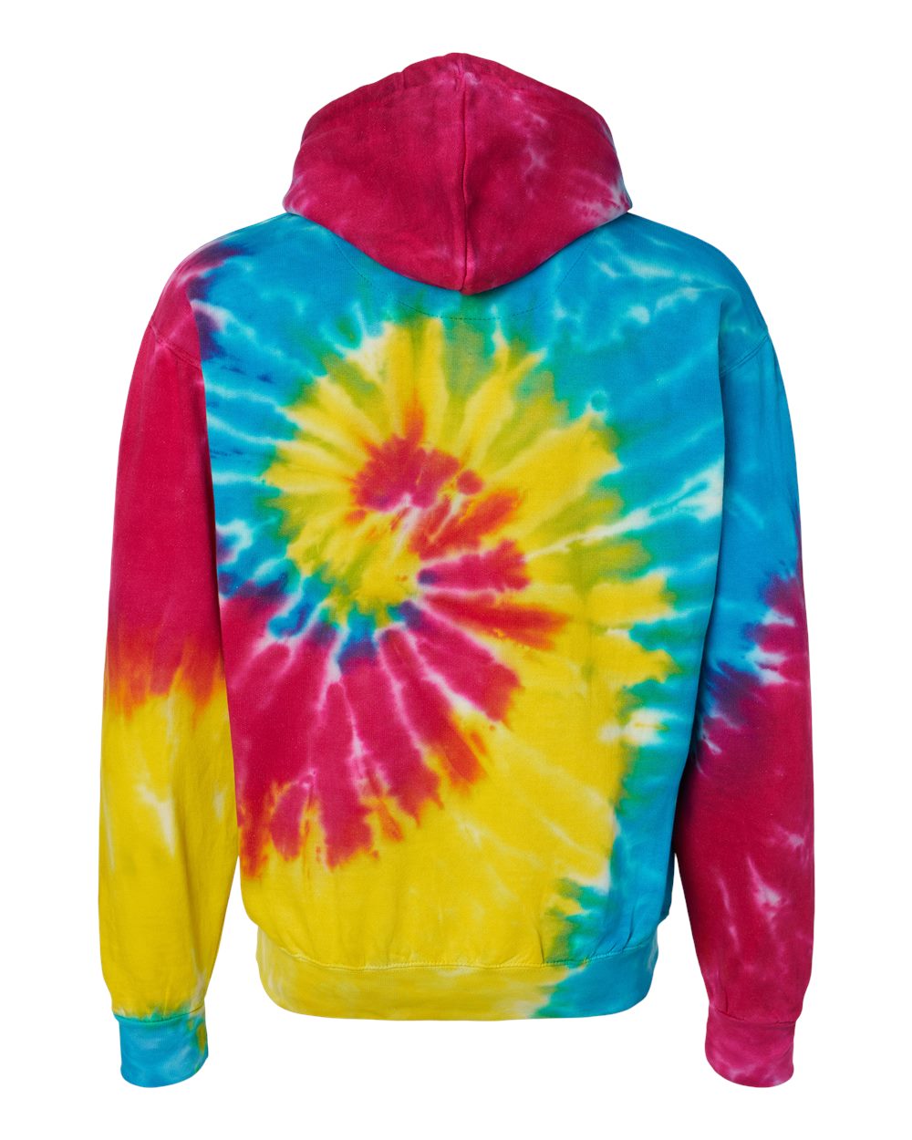8777 Colortone Tie-Dyed Hooded Sweatshirt - Back Image