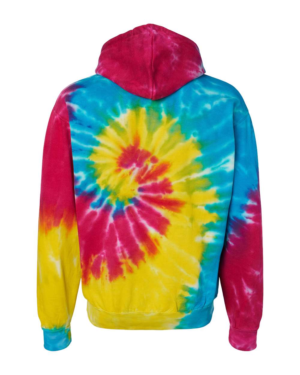 8777Y Colortone Youth Tie-Dyed Hooded Sweatshirt - Back Image