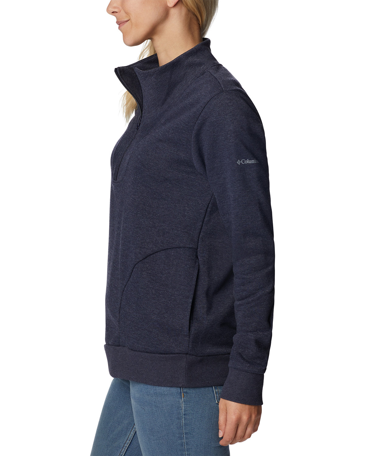 2013161 Columbia Ladies Hart Mountain Quarter-Zip - Siide Image