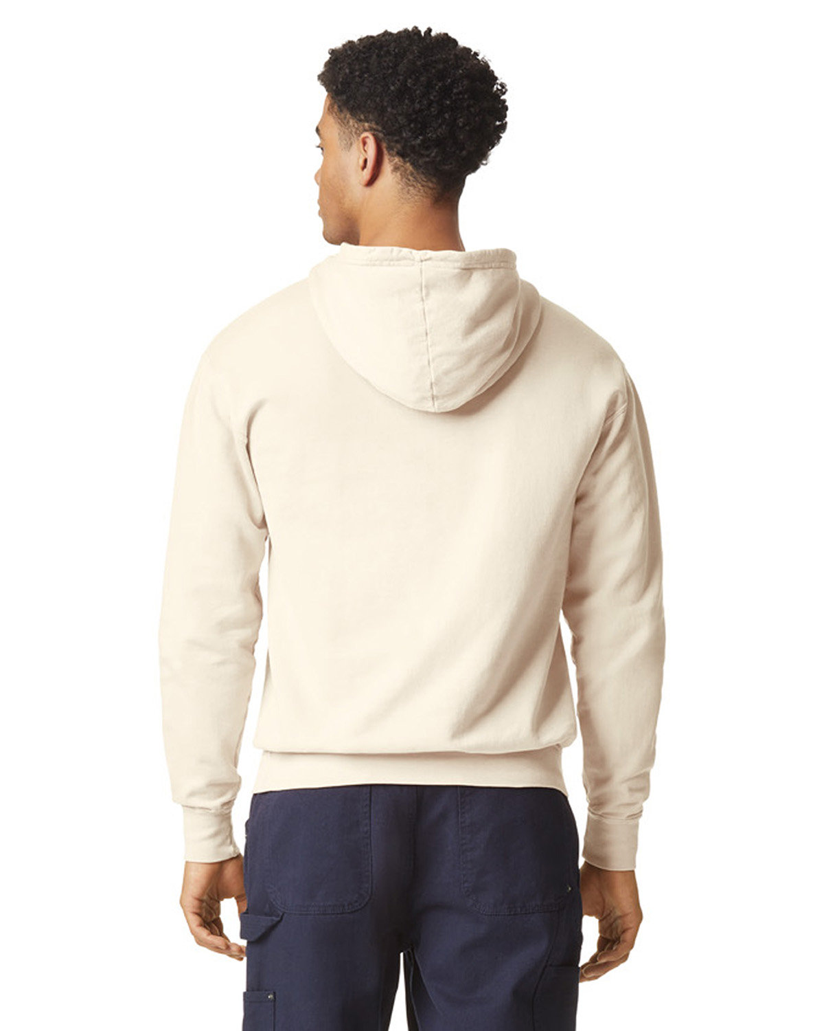 1467CC Comfort Colors Unisex Lighweight Cotton Hooded Sweatshirt - Back Image