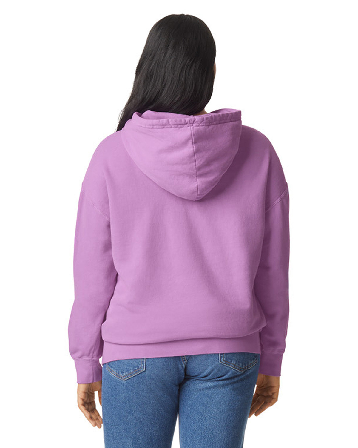 1467CC Comfort Colors Unisex Lighweight Cotton Hooded Sweatshirt - Back Image