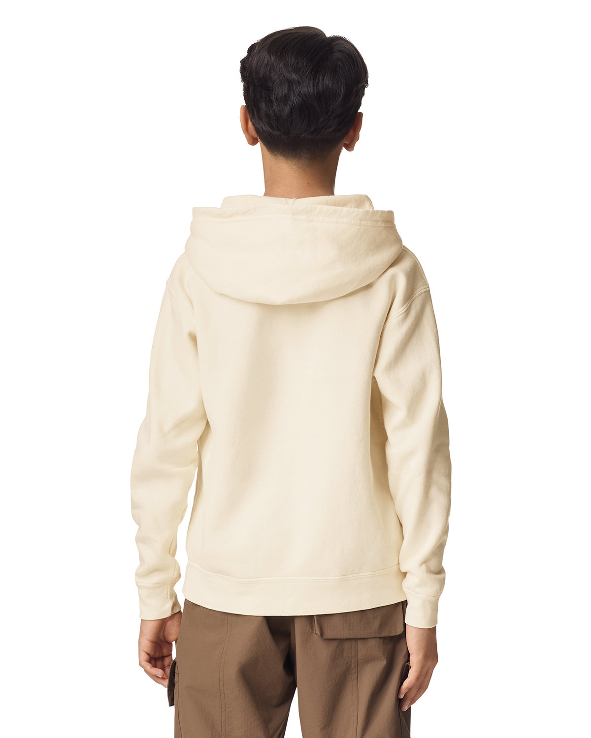1467Y Comfort Colors Youth Lightweight Hooded Sweatshirt - Back Image