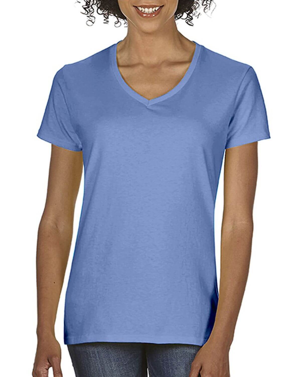 3199 Comfort Colors Garment-Dyed Women’s Midweight V-Neck T-Shirt