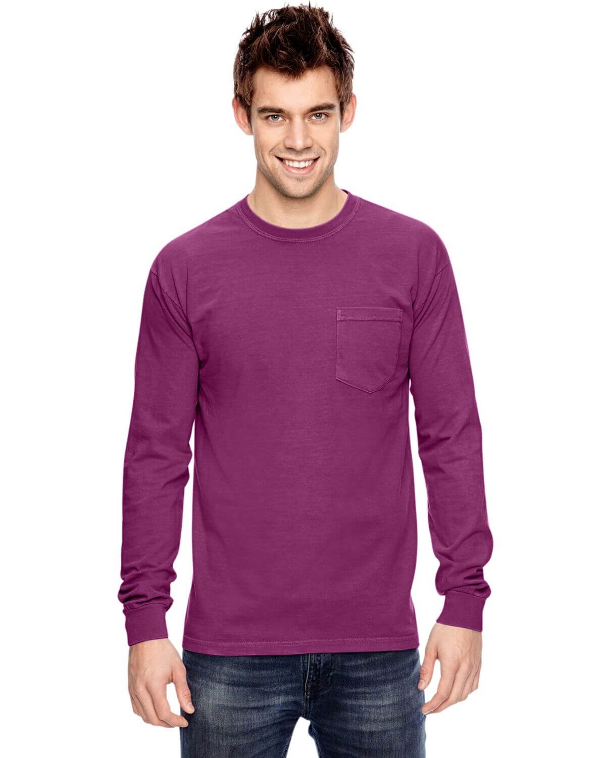4410 Comfort Colors Garment-Dyed Heavyweight Long Sleeve Pocket T-Shirt 4410 Comfort Colors Garment-Dyed Heavyweight Long Sleeve Pocket T-Shirt