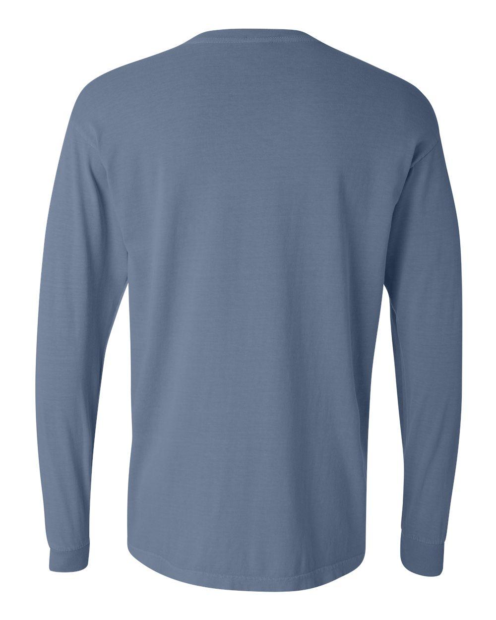 6014 Comfort Colors Garment-Dyed Heavyweight Long Sleeve T-Shirt - Back Image