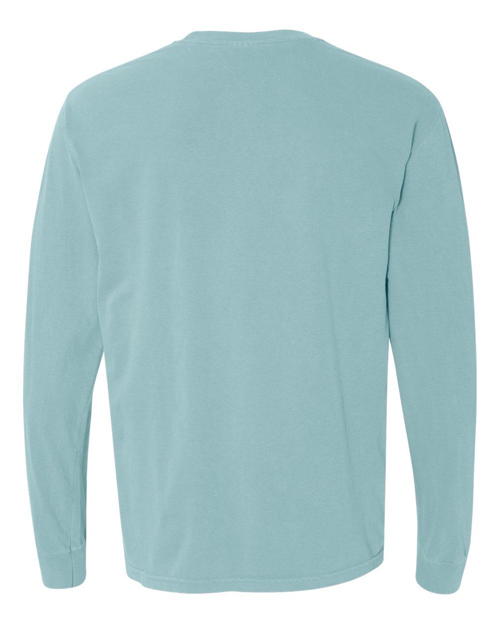 6014 Comfort Colors Garment-Dyed Heavyweight Long Sleeve T-Shirt - Back Image