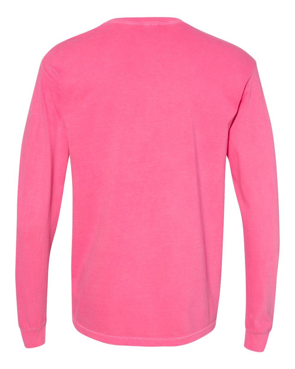 6014 Comfort Colors Garment-Dyed Heavyweight Long Sleeve T-Shirt - Back Image