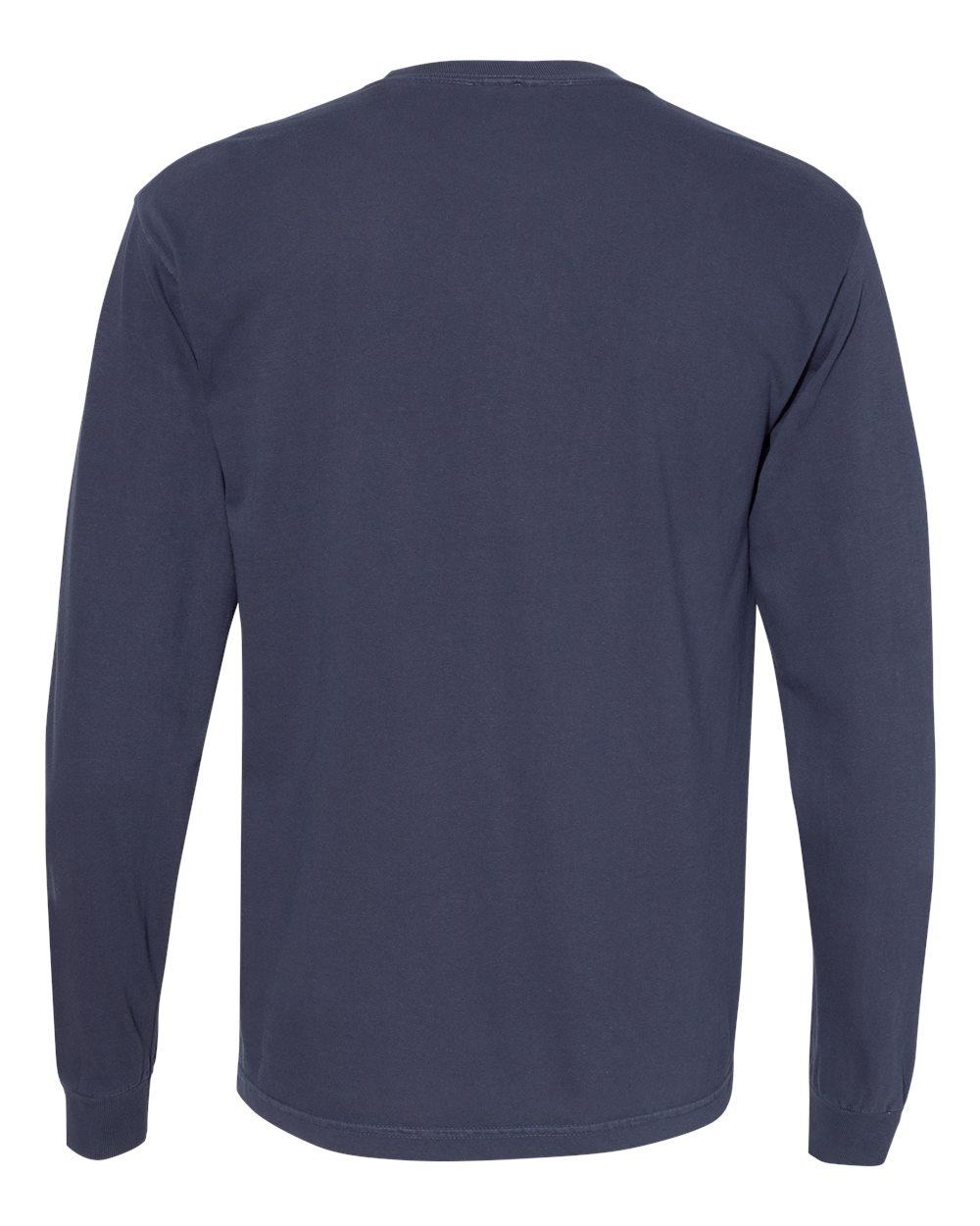6014 Comfort Colors Garment-Dyed Heavyweight Long Sleeve T-Shirt - Back Image