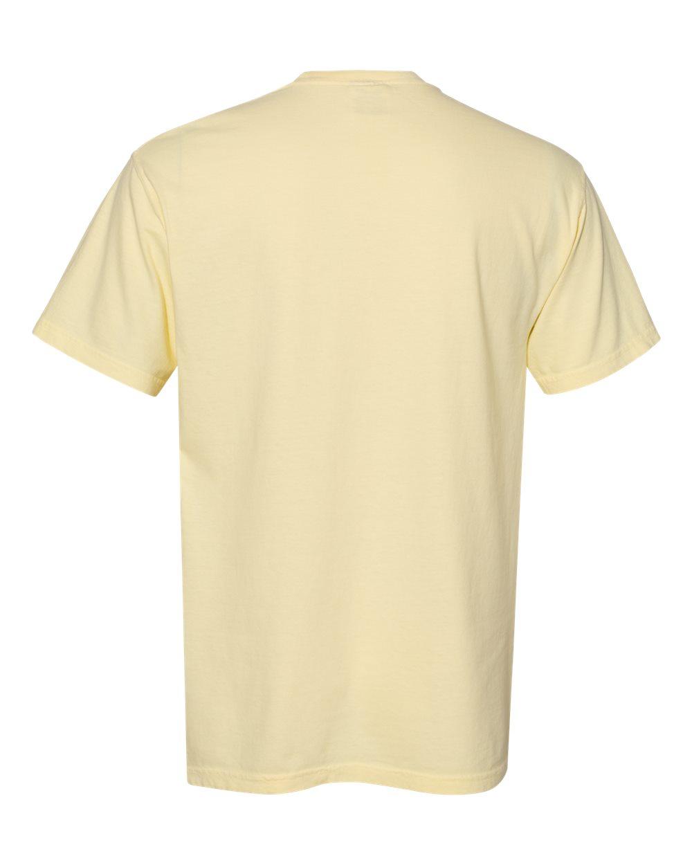 Comfort Colors 6030 T-Shirt 6030 Comfort Colors 100% Cotton Garment-Dyed Pocket T-Shirt - Back Image